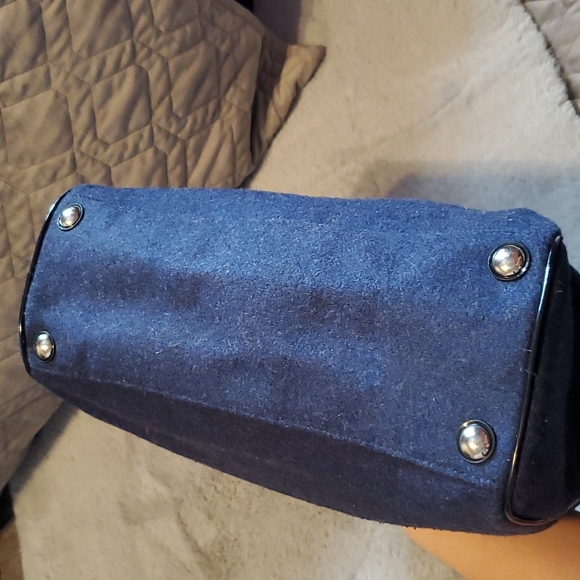 Coach Wool Satchel Hand Bag - Picture 5 of 16